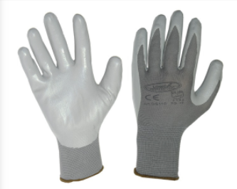 Guanto LOGICA GS110 spalmato nitrile polso maglia colore grigio